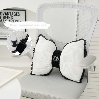 Blue rain ülőpárna belső maggal, vafelas anyagú külső, hímzett részlet, mintázat 3472186, PP pamut töltőanyag, modern minimalista stílus