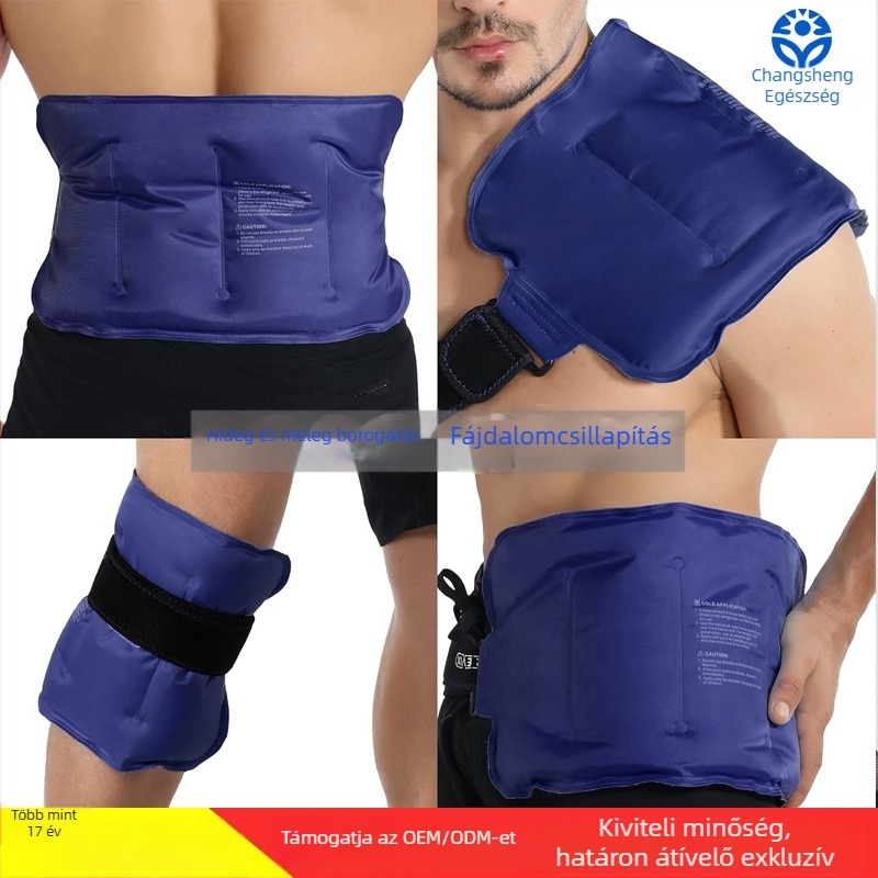 Gél Ice Pack váll, térd, hát – újrahasználható, puha poliészter anyagú géltöltet, meleg- és hideg terápiára