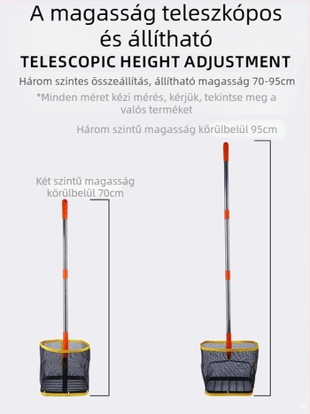 Asztalitenisz labdagyűjtő készülék többlabdás edzésekhez, acél test, 1,2 kg, nagy kapacitás, beltéri használatra