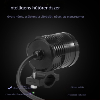 Motorkerékpár LED elsőfényszóró, 30W, 12-80V bemenet, 3000-3500 lm, modell XCD-1066