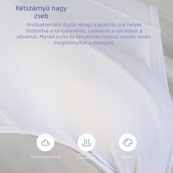 Férfi boxeralsó nagy erszény, lélegző poliészter, középső derékvonal, egész szezonos kényelem