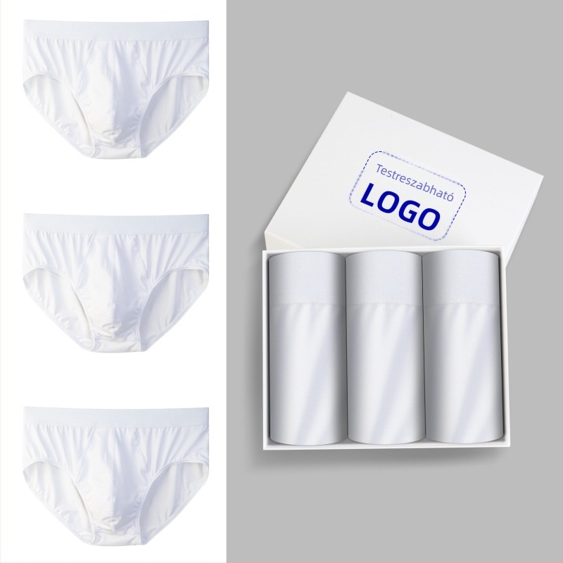 Férfi boxeralsó nagy erszény, lélegző poliészter, középső derékvonal, egész szezonos kényelem