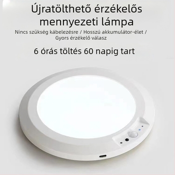 Mennyezeti LED lámpa emberi test észlelő szenzorral, lefedettség 5–10 m², feszültség ≤36V