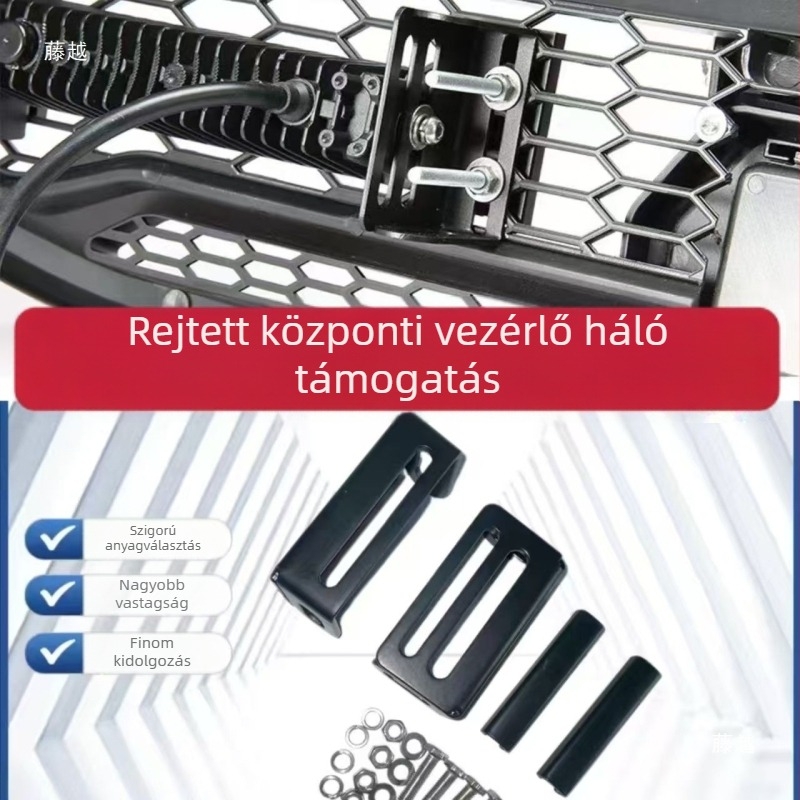 Univerzális fém megerősítő konzol a radiátor rácsához (rejtett telepítés, korrózióálló, LED spotlámpákkal kompatibilis)