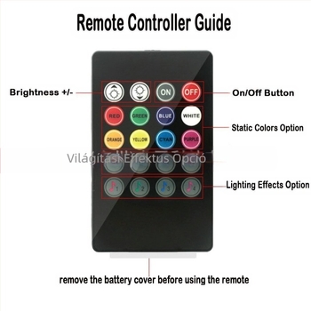 Autó LED környezeti világítás, modell APP36, 10 W, 12 V, 0.5 A, szilikon