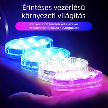 Autó LED környezeti világítás érintéses olvasólámpával, ajtó küszöb fény és szenzoros világítás (általános kompatibilitás, érintéses vezérlés, olvasólámpa, szenzoros világítás)