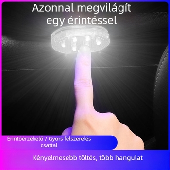 Autó LED környezeti világítás érintéses olvasólámpával, ajtó küszöb fény és szenzoros világítás (általános kompatibilitás, érintéses vezérlés, olvasólámpa, szenzoros világítás)