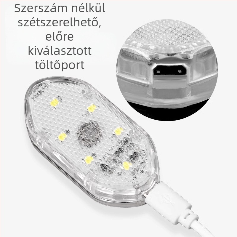 Autó LED környezeti világítás érintéses olvasólámpával, ajtó küszöb fény és szenzoros világítás (általános kompatibilitás, érintéses vezérlés, olvasólámpa, szenzoros világítás)