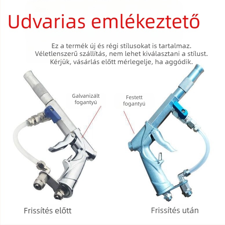 Wangchi kettős használatú levegő-víz magas nyomású tisztítópisztoly autómosáshoz, ABS fej