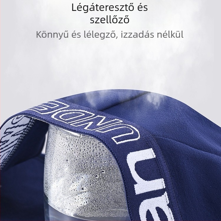 Férfi pamut alsónemű középmagas derekú, antibakteriális, pamut ágyéki bélés, tavasz 2025