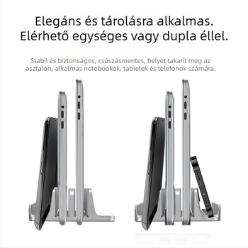 iDock alumínium ötvözetből készült állítható notebook állvány N17-4/N17-X hőelvezetővel, asztali használatra, július 2025