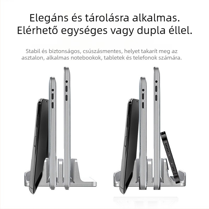 iDock alumínium ötvözetből készült állítható notebook állvány N17-4/N17-X hőelvezetővel, asztali használatra, július 2025