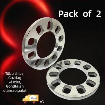 TIROL alumíniumötvözet kerékagy-flanisz — 5- és 4-lyukas rögzítési minta, 12 mm vastagság, testreszabás elérhető