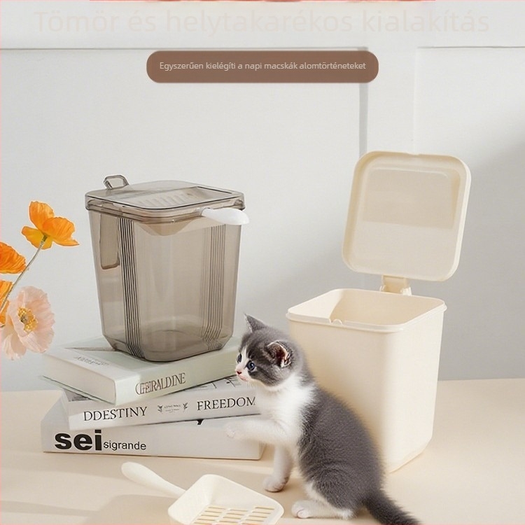Macska toalett, hordozható, többfunkciós kialakítású, PP anyagból; nem importált, márka nélküli