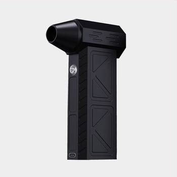 Kézi turbinal ventillátor kempingezéshez — vezeték nélküli, 7.4V, 50W, szívás 11000Pa; világítás és por tisztítás