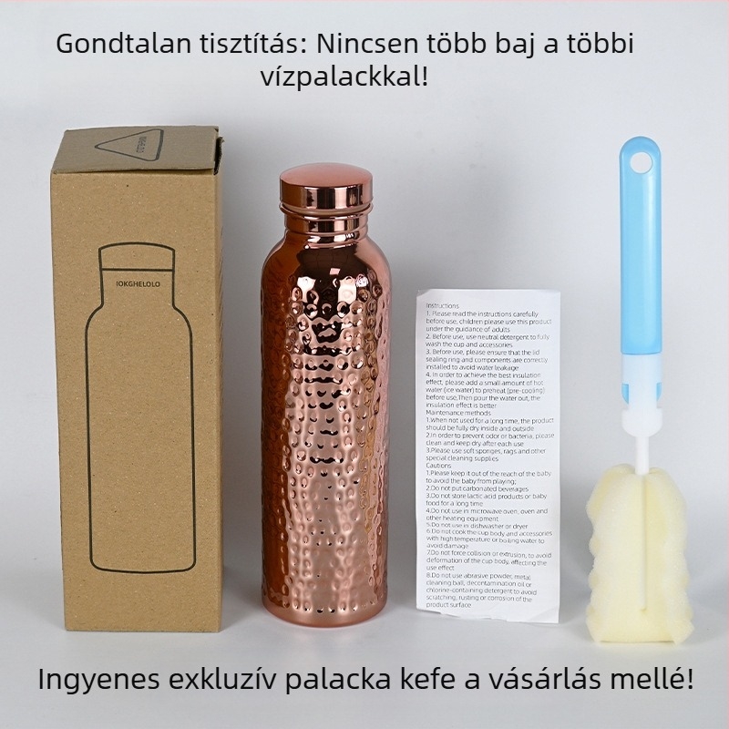 Sportos vízpalack egyszerű dizájnnal, PP műanyag, logó testreszabás, 2025-ben megjelent.