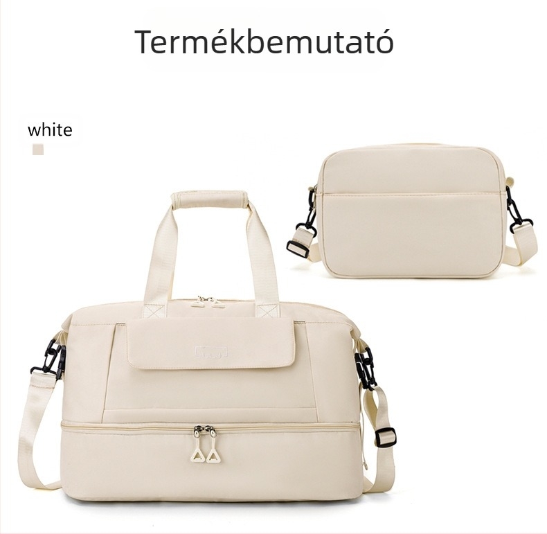 Többcélú utazótáska, Oxford anyag, nylon belső, kapacitás 20–35 L, lezser utazási stílus, uniszex