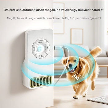 Ozon alapú beltéri légtisztító háztartási használatra – dezodorizálás és fertőtlenítés, USB tápegység, falra szerelhető, 21–30 m²-es területre, zaj < 36 dB