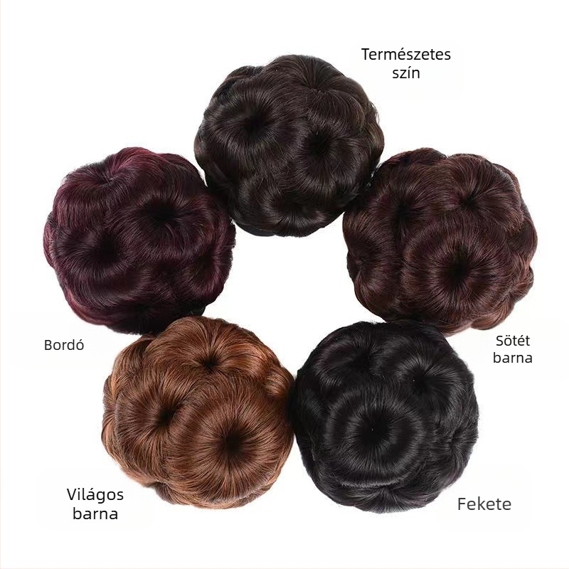 Koreai stílusú rövid paróka, hőálló szálból, modell ZJ, OEM Zhan Xiu