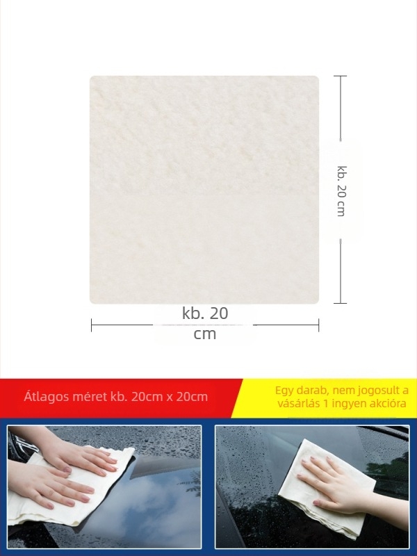 Errifan autómosó kendő juh velúr anyagból, nedvszívó és vastagított