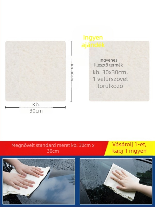 Errifan autómosó kendő juh velúr anyagból, nedvszívó és vastagított
