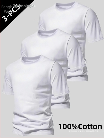 Pamut férfi póló, japán retro stílus, kerek nyakú, rövid ujjú, laza szabás