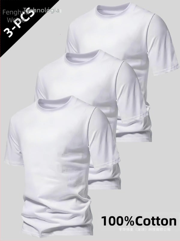 Pamut férfi póló, japán retro stílus, kerek nyakú, rövid ujjú, laza szabás