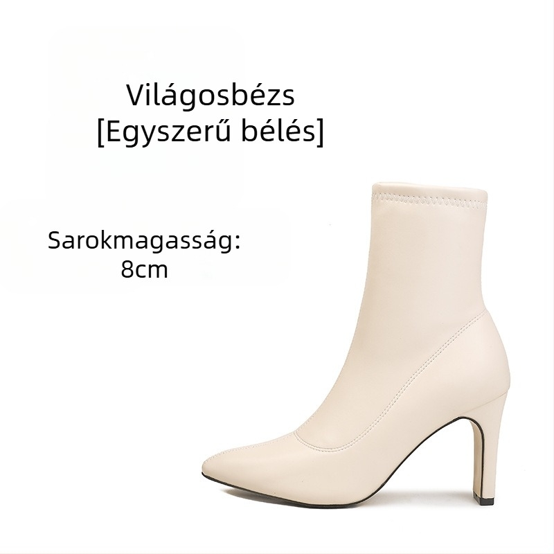 Női Martin csizmák hegyes orrú, közepes magasságú masszív sarokkal (3–5 cm), microfiber felső rész, gumitalp, oldalsó zippzár