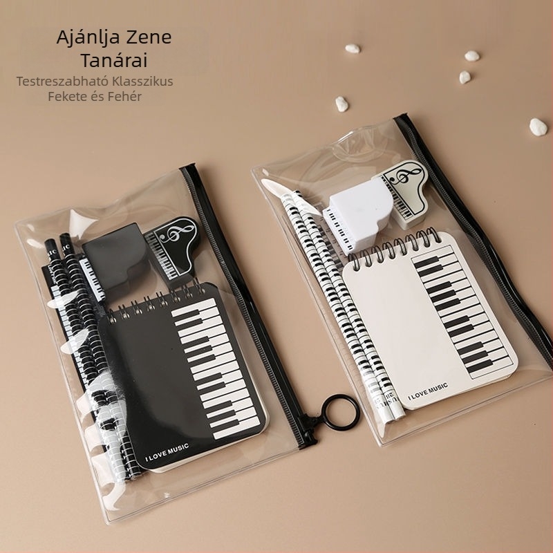 Zenei jegyzet tolltartó készlet – kreatív tanulói kellékek általános iskolában, zongora partitúra ihlette (Márka: Other; Termékkód: w683421023308; Ajándék: Nem; IP licenc: Nem)