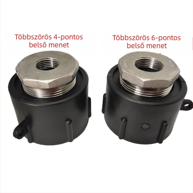 IBC tartály adapter — 2 hüvelykes menetből 1 hüvelykes belső menetig, műanyag csatlakozó