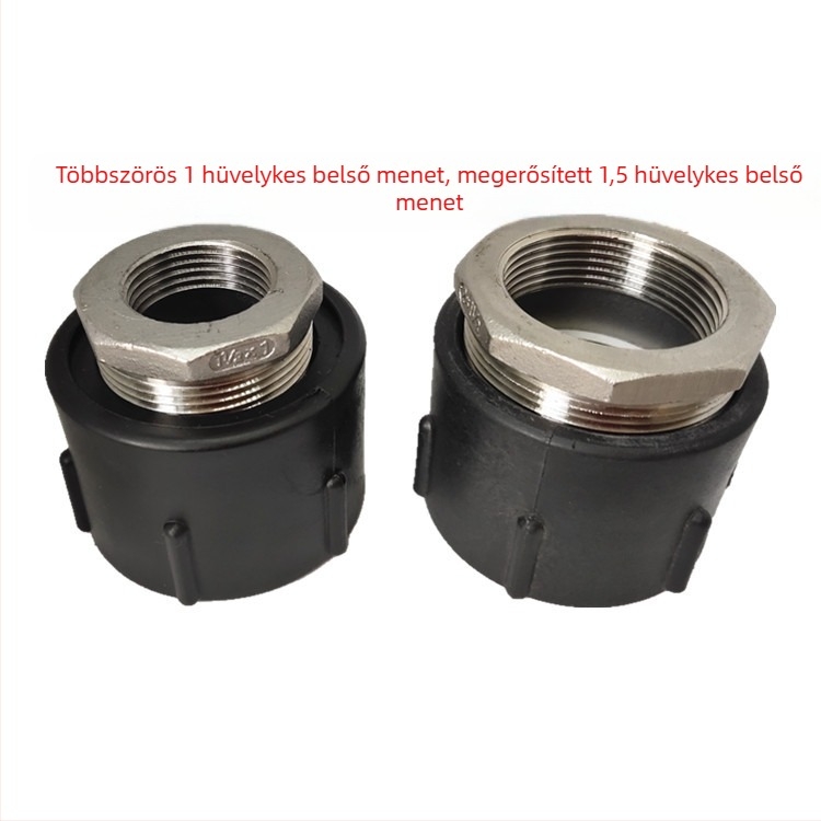 IBC tartály adapter — 2 hüvelykes menetből 1 hüvelykes belső menetig, műanyag csatlakozó