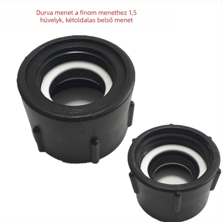 IBC tartály adapter — 2 hüvelykes menetből 1 hüvelykes belső menetig, műanyag csatlakozó