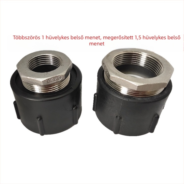 IBC tartály adapter — 2 hüvelykes menetből 1 hüvelykes belső menetig, műanyag csatlakozó