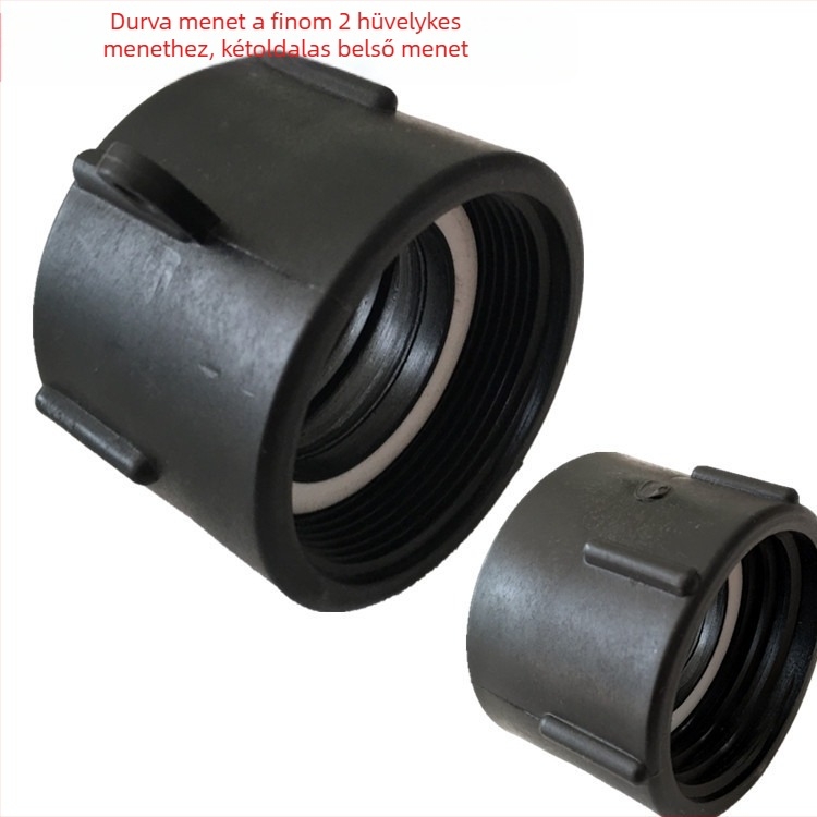 IBC tartály adapter — 2 hüvelykes menetből 1 hüvelykes belső menetig, műanyag csatlakozó