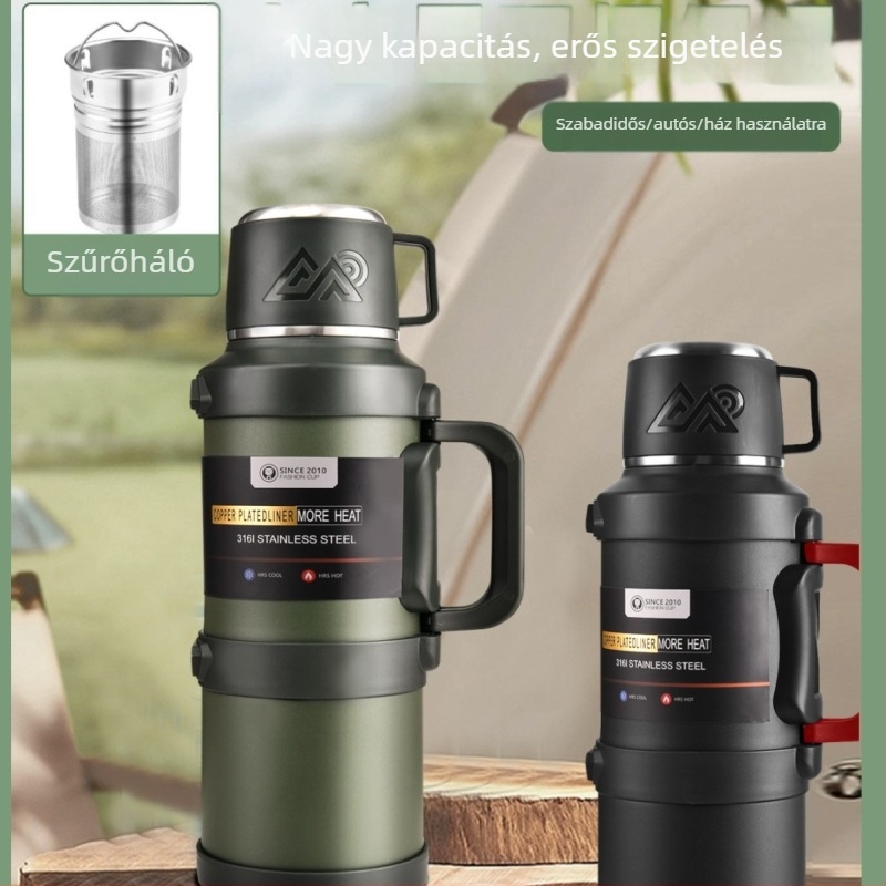 Kültéri termosz – 304 rozsdamentes acél, 12–24 óra szigetelés, Aowu márka, termosz, bevezetés 2025 ősz–tél