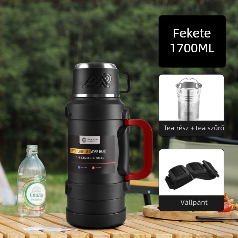 Kültéri termosz – 304 rozsdamentes acél, 12–24 óra szigetelés, Aowu márka, termosz, bevezetés 2025 ősz–tél