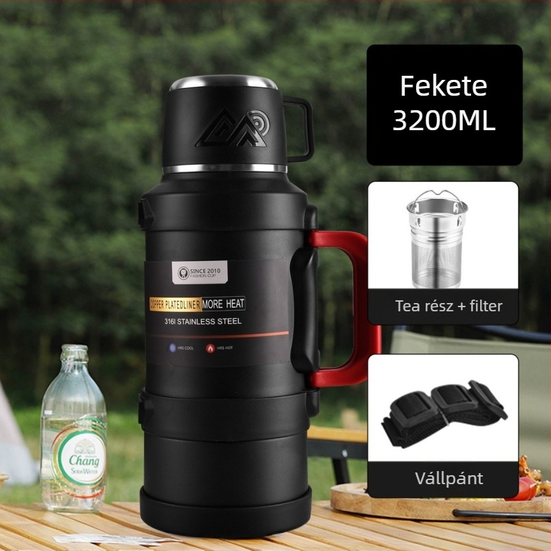 Kültéri termosz – 304 rozsdamentes acél, 12–24 óra szigetelés, Aowu márka, termosz, bevezetés 2025 ősz–tél