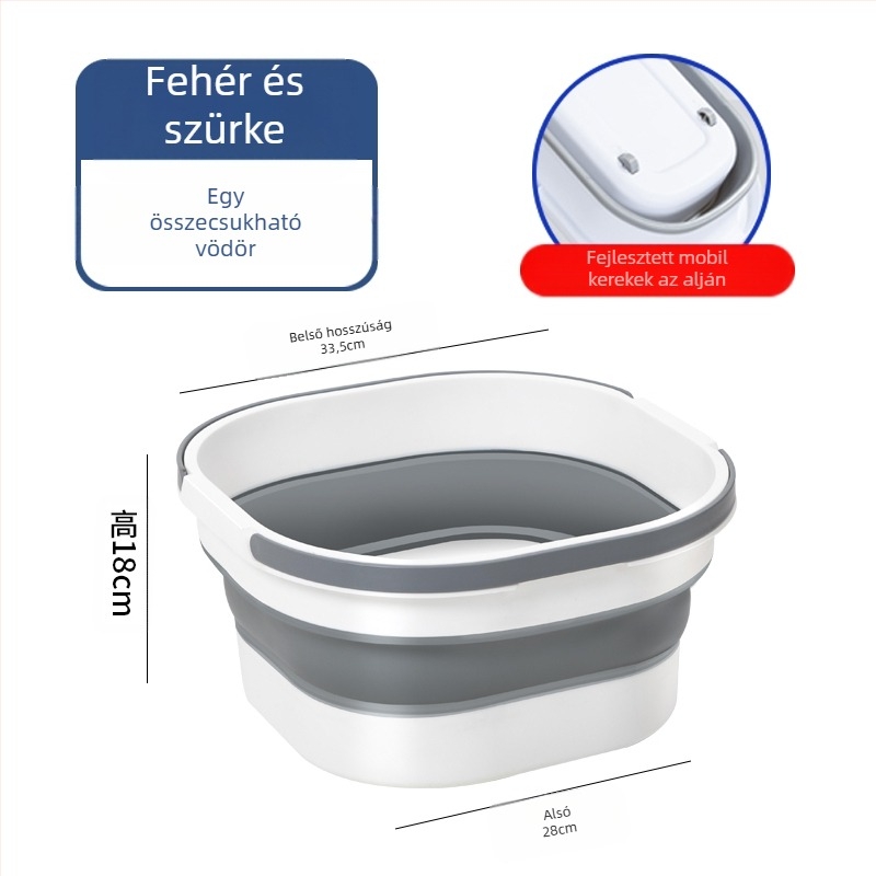 Összecsukható téglalap alakú mop vödör, műanyag, márka Other, nem importált, más piacra jutási idő