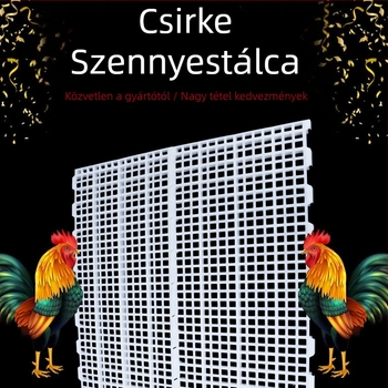 Műanyag trágyaszivárgó lemez csirkekosarakhoz — Jiwang, állattenyésztés és akvakultúra területekhez, hőmérséklet-tartomány 20-60°C