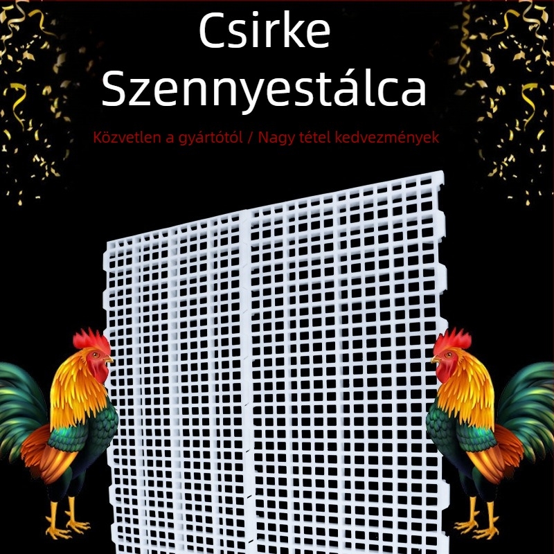 Műanyag trágyaszivárgó lemez csirkekosarakhoz — Jiwang, állattenyésztés és akvakultúra területekhez, hőmérséklet-tartomány 20-60°C