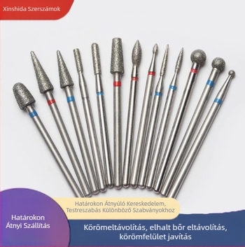 Manikűr csiszolófej készlet szilikon fejjel a halott bőr eltávolításához, nettó 1000 g, Xinshida márka