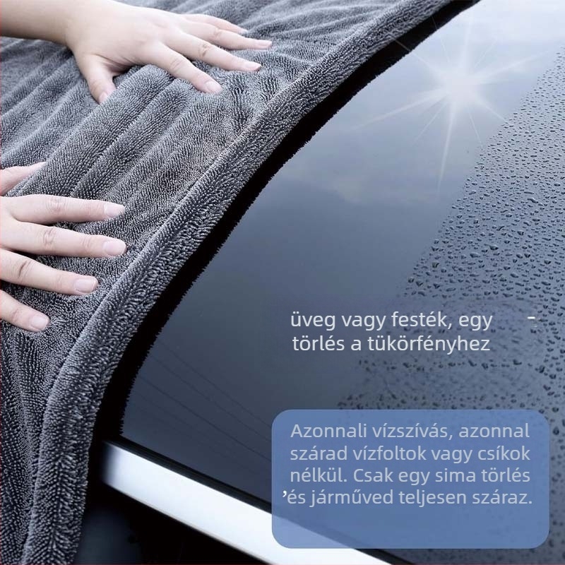 Autómosó kendő - kétoldalas, nedvszívó, mikroszálas Isunpro (Anyag: Mikroszálas; Márka: Isunpro; Típus: Autókendő)