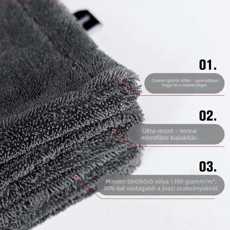 Autómosó kendő - kétoldalas, nedvszívó, mikroszálas Isunpro (Anyag: Mikroszálas; Márka: Isunpro; Típus: Autókendő)