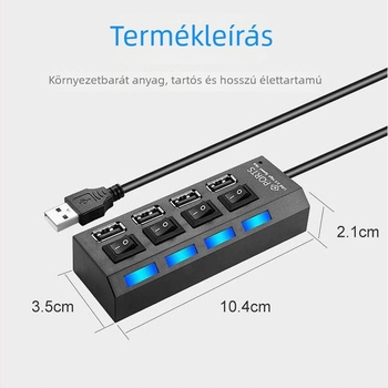 USB 3.0 hosszabbító, hub és konverter – asztali, gyors USB többportos adapter autóhoz