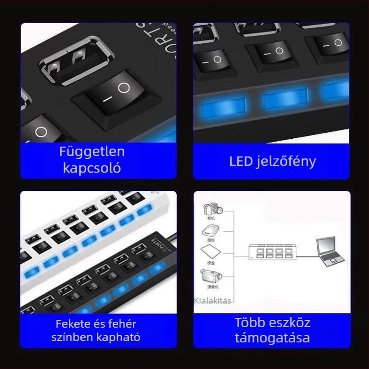 USB 3.0 hosszabbító, hub és konverter – asztali, gyors USB többportos adapter autóhoz