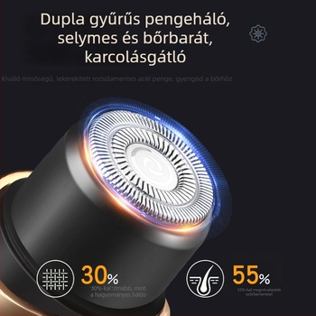 Uniszex elektromos borotva, fájdalommentes, univerzális használat, biztonságos hónalj szőrtelenítés