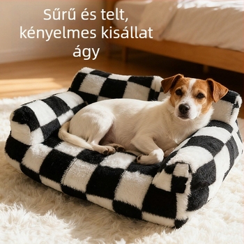 Egész évben használható, téli meleg kutyaágy, macska biztonságos fészek és háziállat kanapé