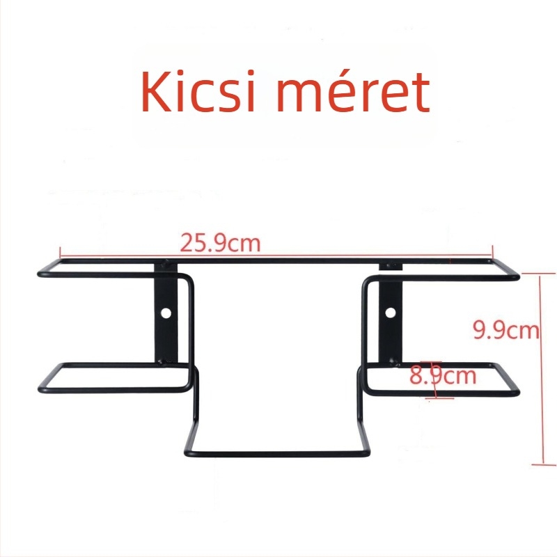 Falihoz rögzíthető kesztyűtartó, tartós fém tároló két méretben, sokoldalú tároláshoz