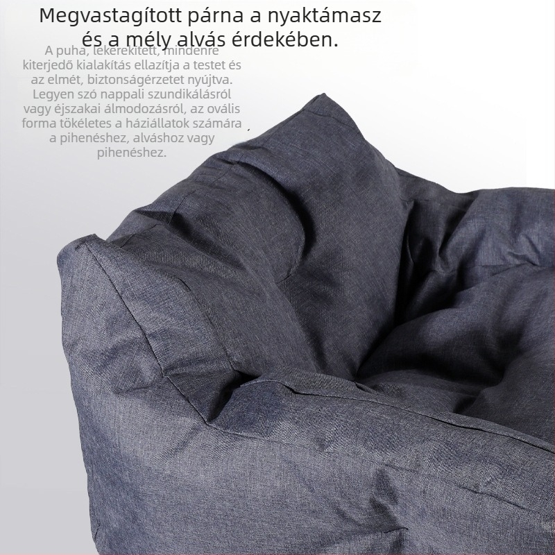 Integrált macska- és kutyafészek Oxford anyagból, karmolásálló, mosható, vízálló, szőrzet tapadása nélkül, alvófészek