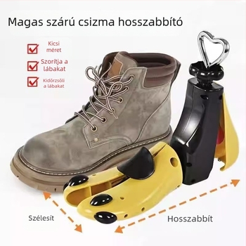 Cipő- és csizma nyújtó, állítható univerzális cipőnyújtó, férfiaknak és nőknek, sarok- és formázó, gyűrődés elleni